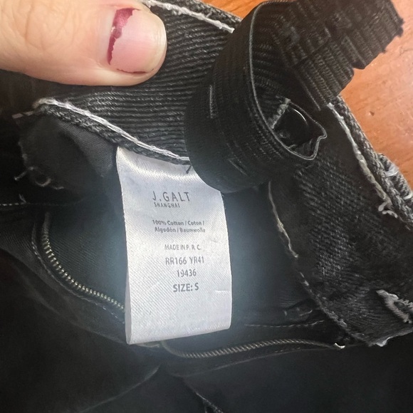 J Galt Brandy Melville Small Womens black Crispina jeans wide leg 90s y2k - Picture 4 of 10